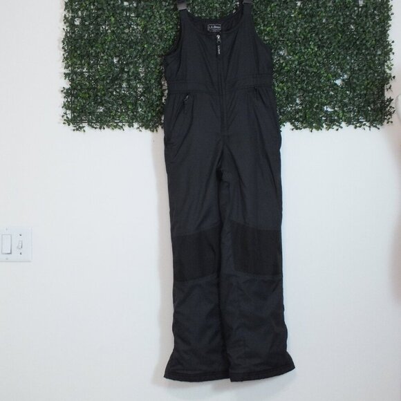 Lands End Kids Bib Snowpants Black Children's 12 - Picture 1 of 16